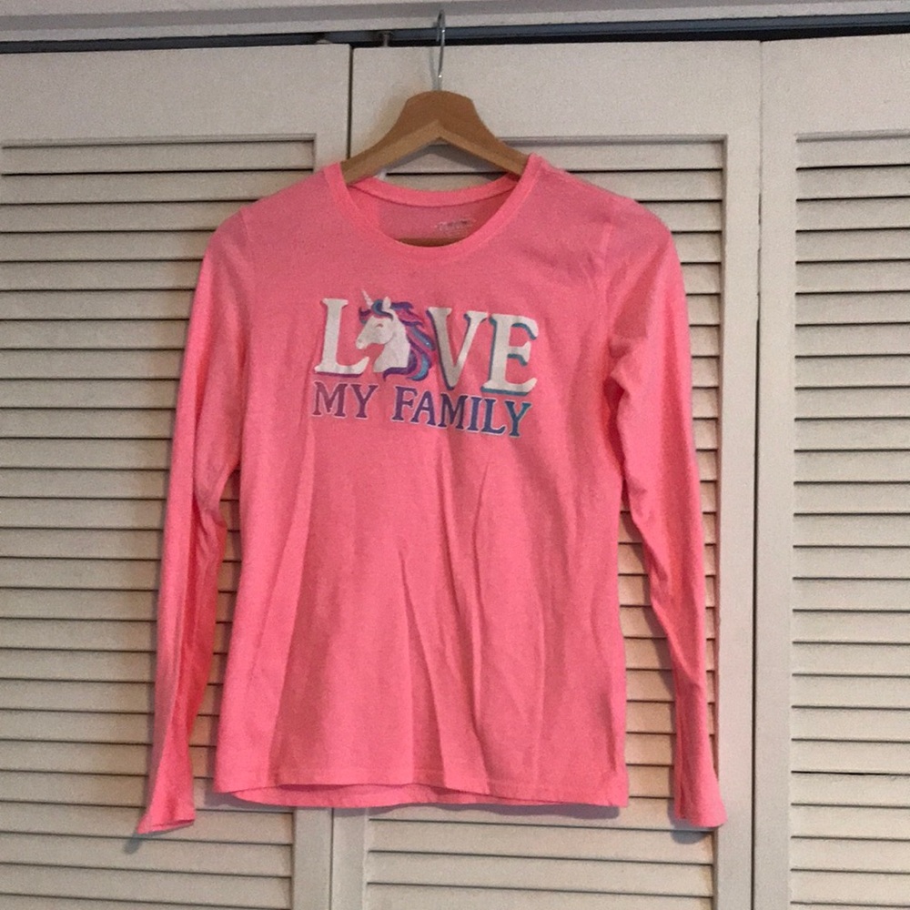 PLACE Pink Unicorn Kids Shirt SZ XL